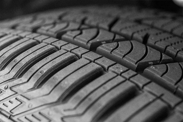 Tire tread closeup